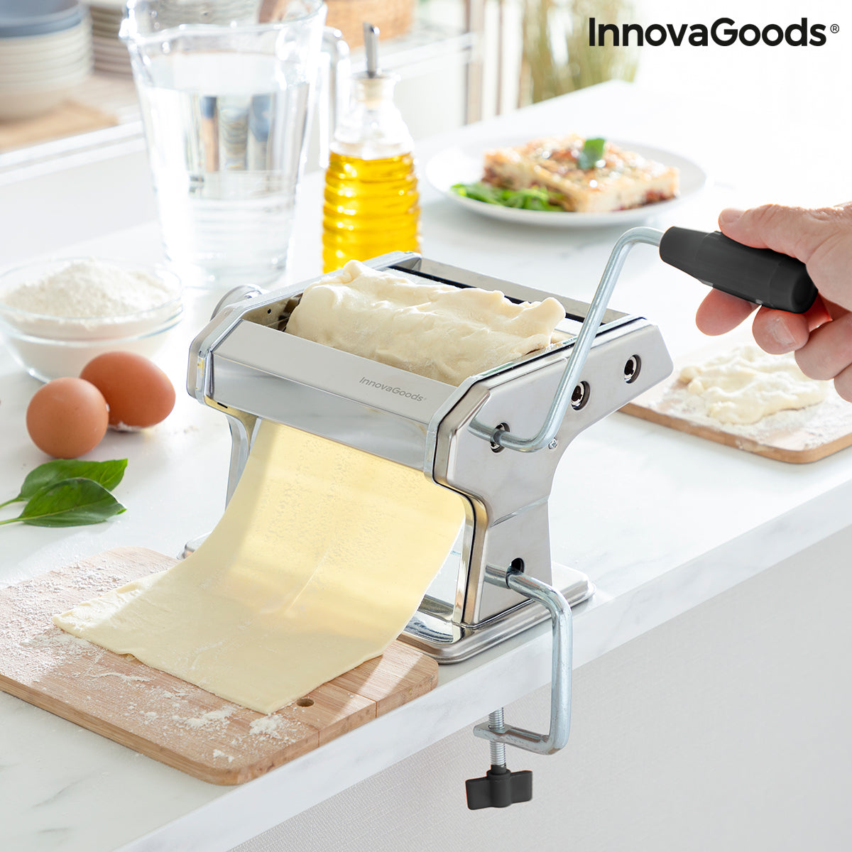 Macchina Pasta Fresca Manuale InnovaGoods – 3 Formati