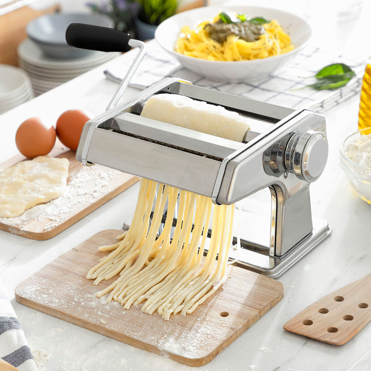 Máquina de Pasta Fresca Manual – Hecha en Casa Fácil y Rápida