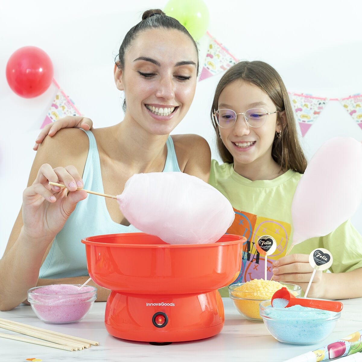 Macchina per Zucchero Filato Vintage Perfetta per Feste e Bambini
